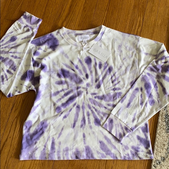 Isa & Ella Tops - Pretty purple tie dye sweatshirt 🌸